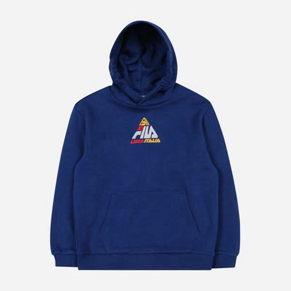 Fila Mikiny Detske Námornícka Modrá - Triangle L/S Vypredaj - Slovakia 74286-PLQG